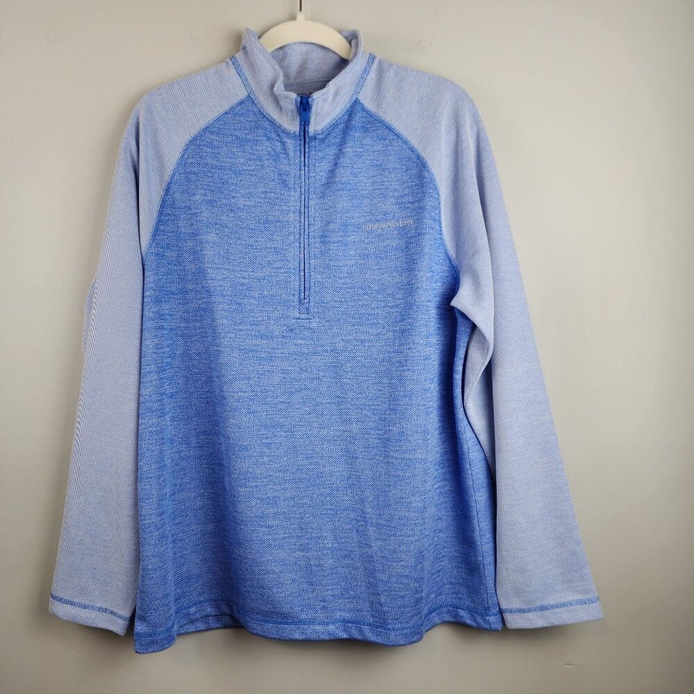 Vineyard Vines sz L men blue half zip pullover spinnaker